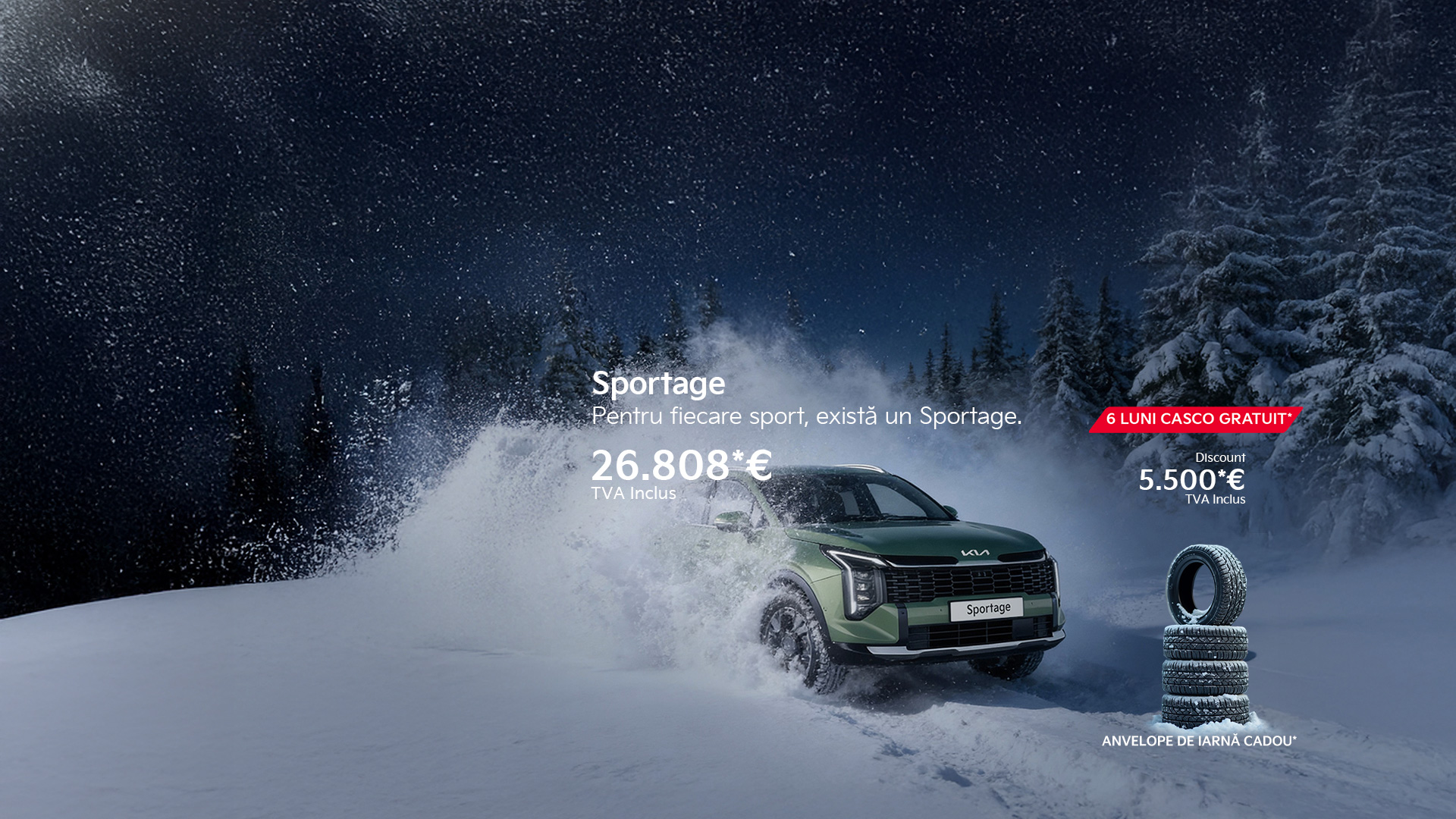 Promoție Kia Sportage - până la 5500 Euro (TVA inclus)